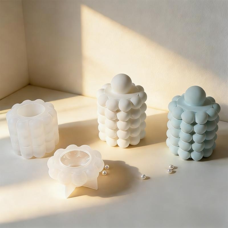 Ceramic Candle Vessel - Formy silikonowe do samodzielnego wykonania okrągłych