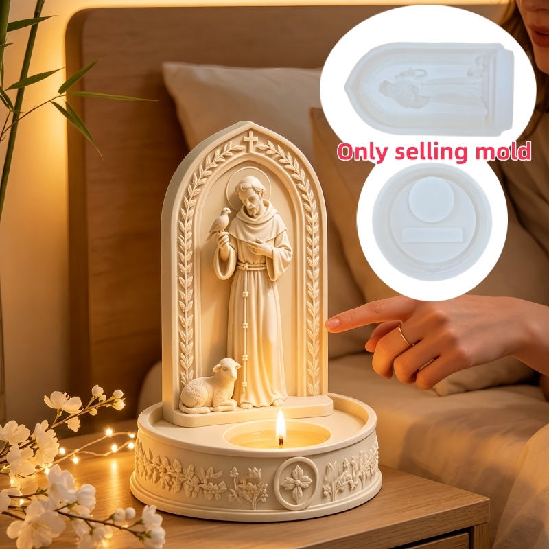 Ceramic Candle Vessel - Forma silikonowa z żywicy na świecznik