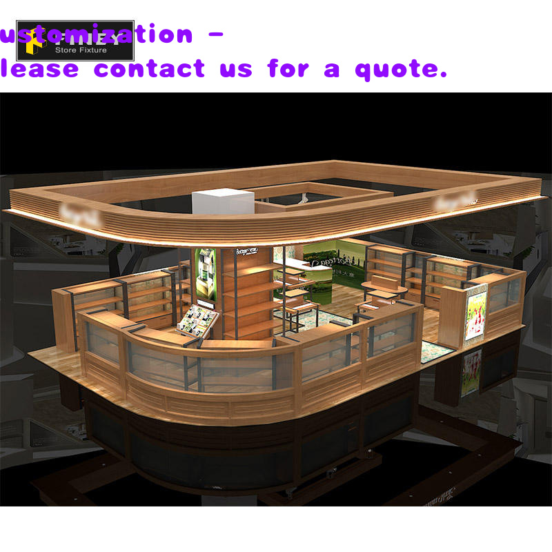 Interior Design Layout - Dekoracja wnętrza kiosku kosmetyków, planowanie i