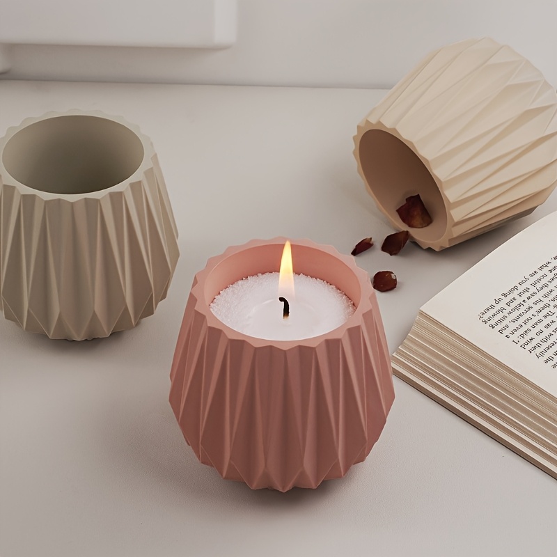 Ceramic Candle Vessel - Forma silikonowa do świec z wypukłą