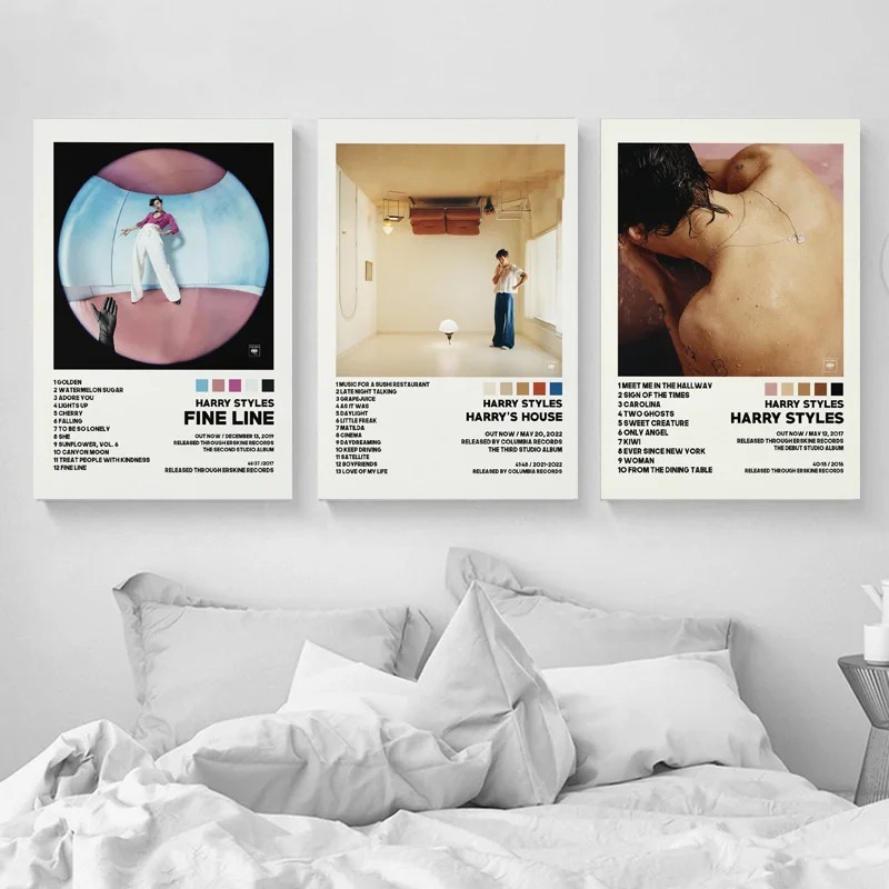 Interior Design Sketch - Nowy plakat domu H-harry'ego cienka linia