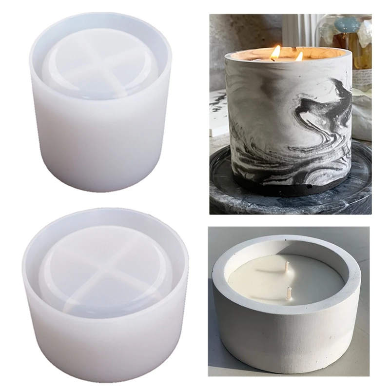 Ceramic Candle Vessel - 3 rozmiary Okrągłe formy betonowe do