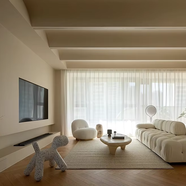 Interior Design Layout - Projekt wnętrza w stylu francuskim Sanhai,