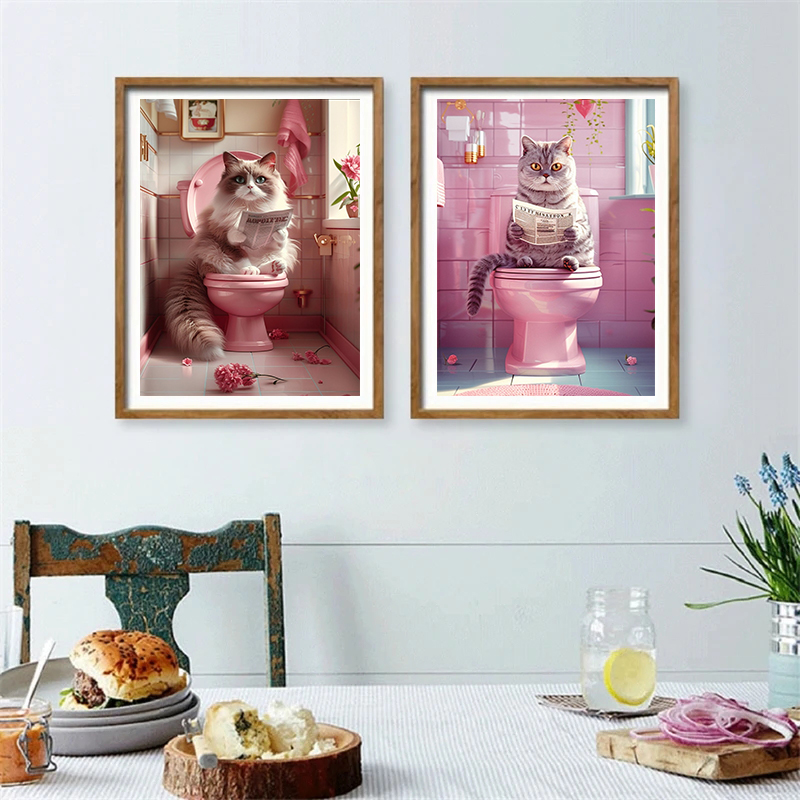 Zwierzę na toalecie i czytaniu – Interior Design Sketch recenzja i cena