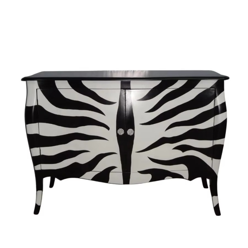 Czarno-biała komoda lub bufet  – Interior Design Monochrome recenzja i cena