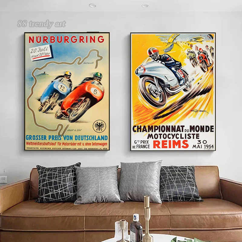 Vintage 24 Horas Motorcycle Ra – Interior Design Sketch recenzja i cena