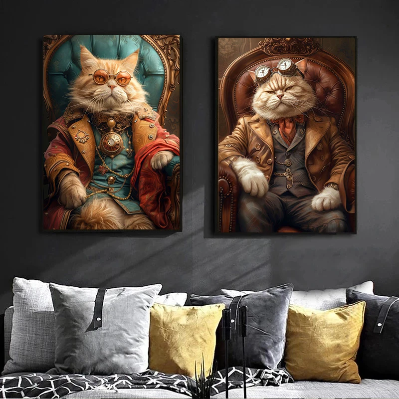 Cool Steampunk Animals Portrai – Interior Design Sketch recenzja i cena