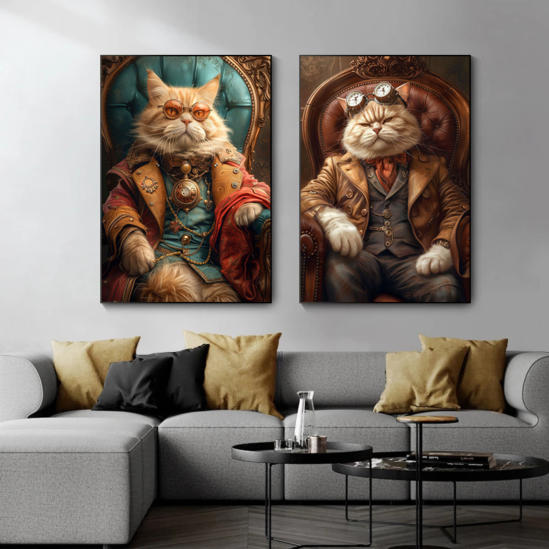 Cool Steampunk Animals Portrai – Interior Design Sketch recenzja i cena