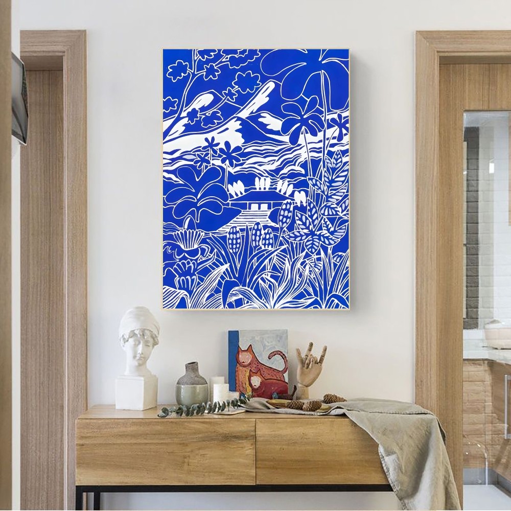 Abstrakcyjny Klein Niebieski P – Interior Design Sketch recenzja i cena