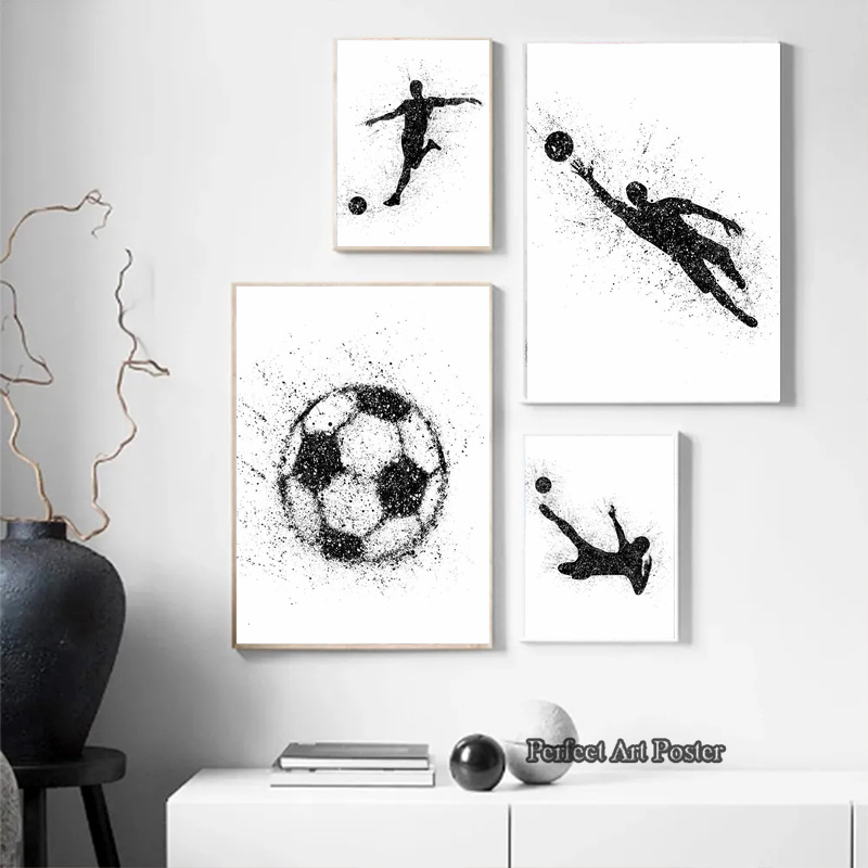 Akwarela Piłkarz Grający Piłkę – Interior Design Sketch recenzja i cena