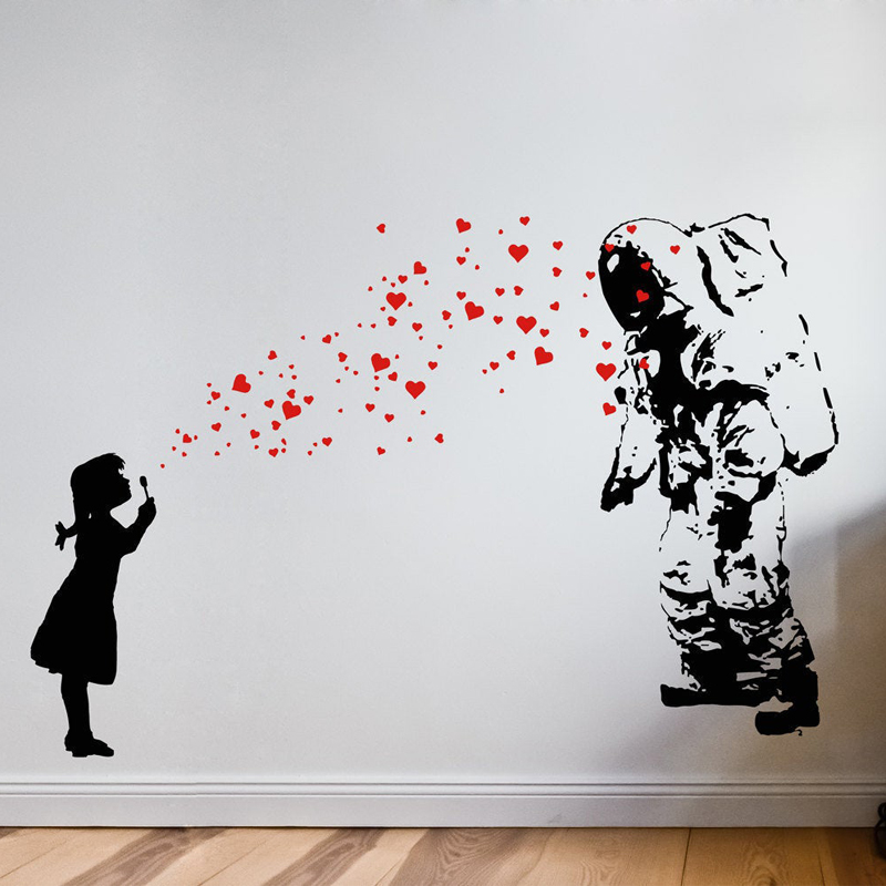 Wall Decal ASTRONAUT & HEART B – Interior Design Layout recenzja i cena